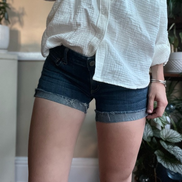 Size 8 Low Rise American Eagle Jean Shorts Strechy - Picture 4 of 6